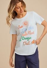 Sun Lake Float Breeze Chill Classic Fit Graphic Tee, C9476, small