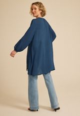 Embroidered Sleeve Kimono, C1605, small