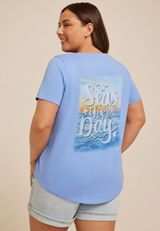 Plus Size Seas The Day Classic Fit Graphic Tee, C3967, small