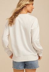 Americana USA 1776 Applique Sweatshirt, LIGHT HEATHER GRAY, small