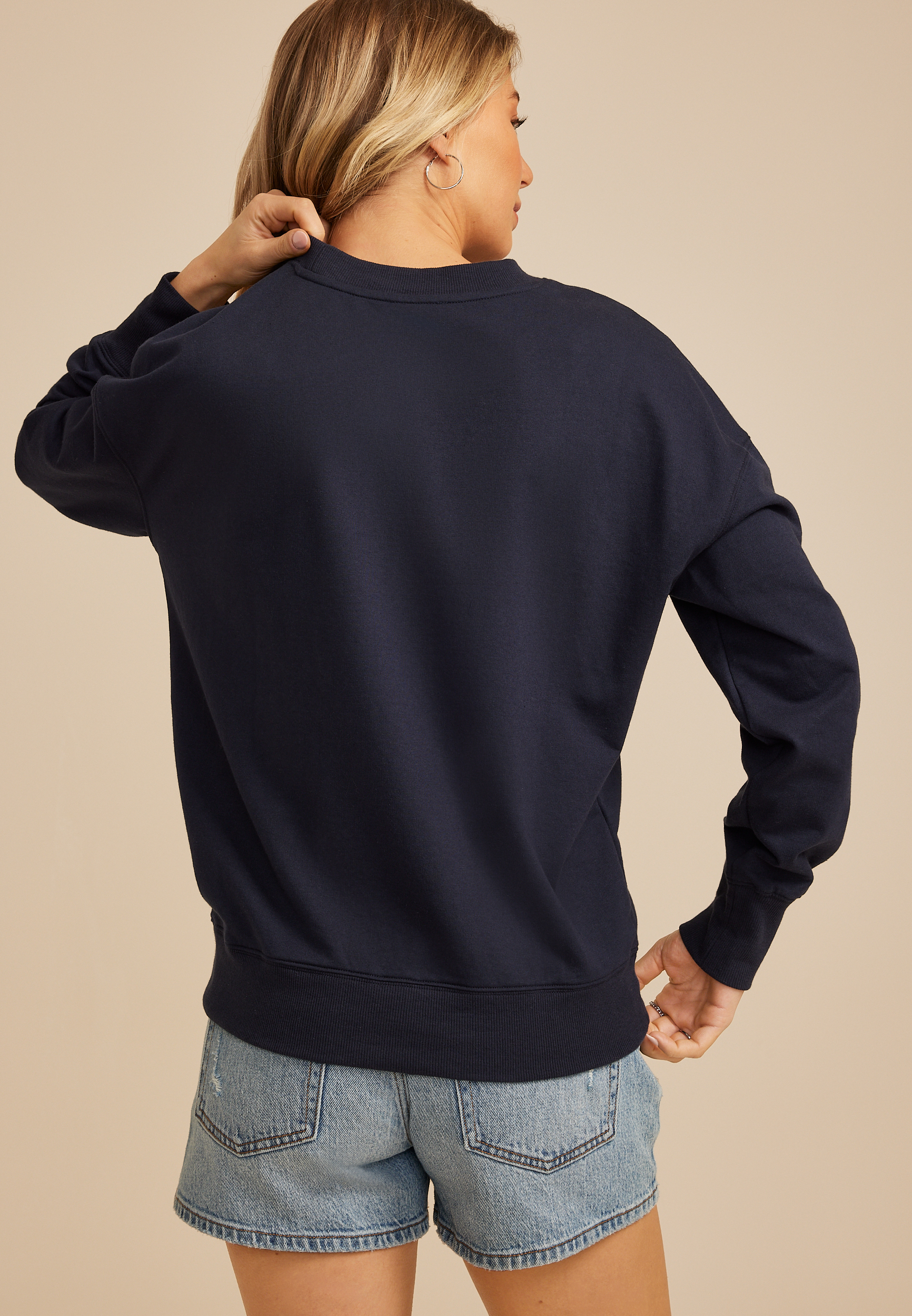 Americana Patchwork Flag Sweatshirt, C1605, large