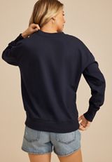 Americana Patchwork Flag Sweatshirt, C1605, small
