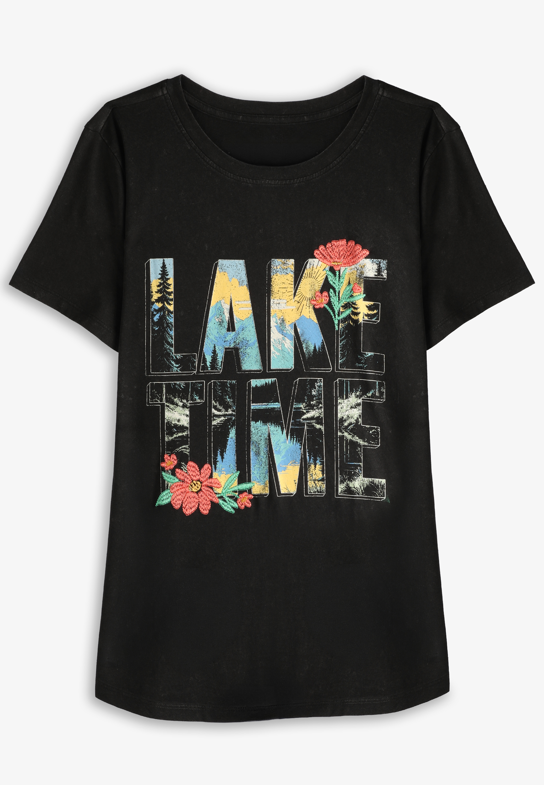 Lake Time Classic Fit Graphic Tee, C106, large