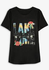 Lake Time Classic Fit Graphic Tee, C106, small