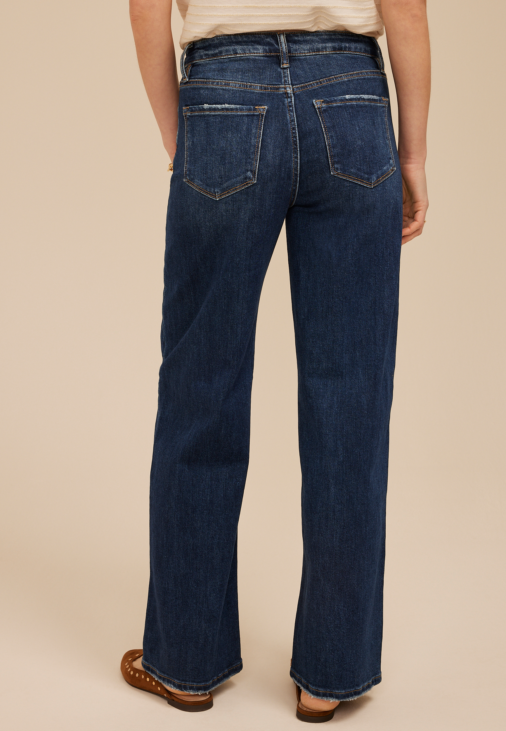 Flying Monkey&trade; Dark High Rise Wide Leg Jean, C258, large