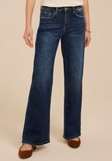 Flying Monkey&trade; Dark High Rise Wide Leg Jean, C258, small