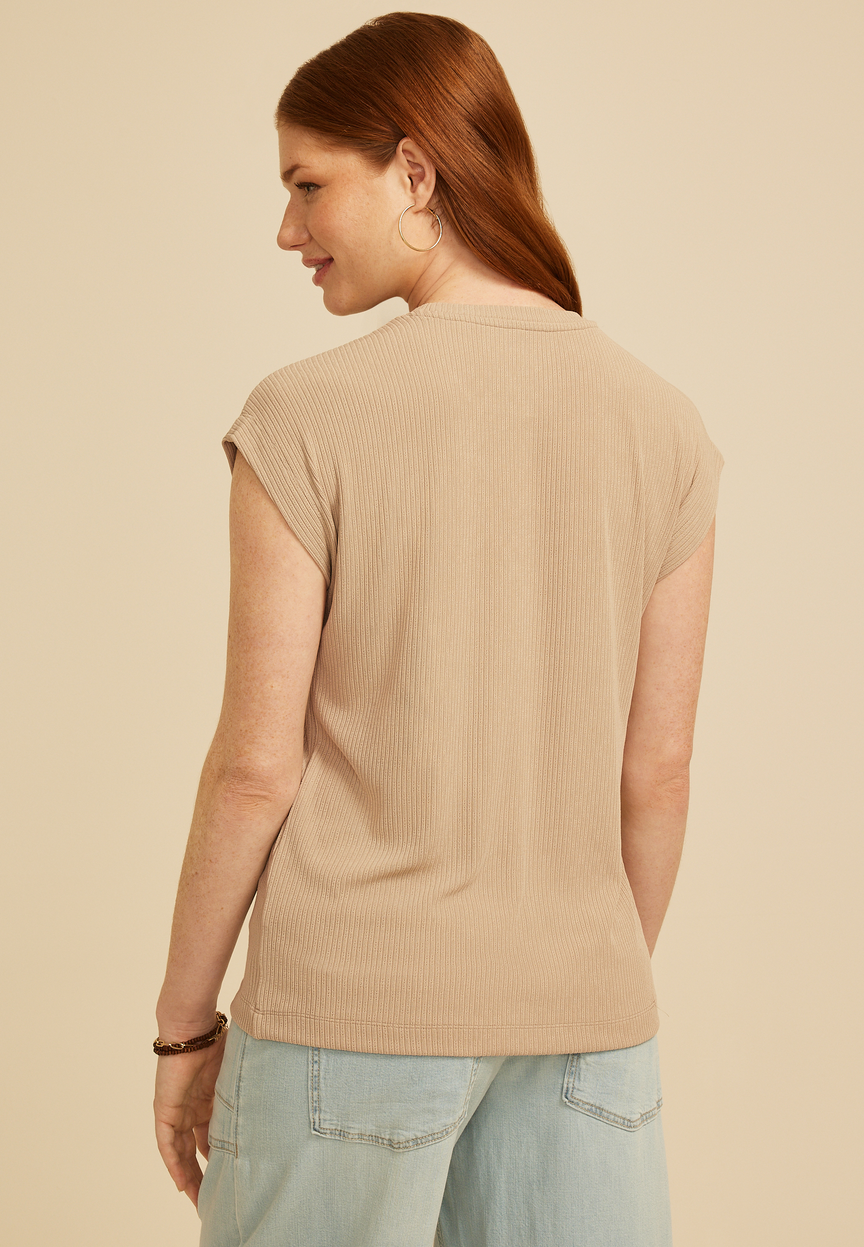 24/7 Solid Wedge Tee, C8714, large