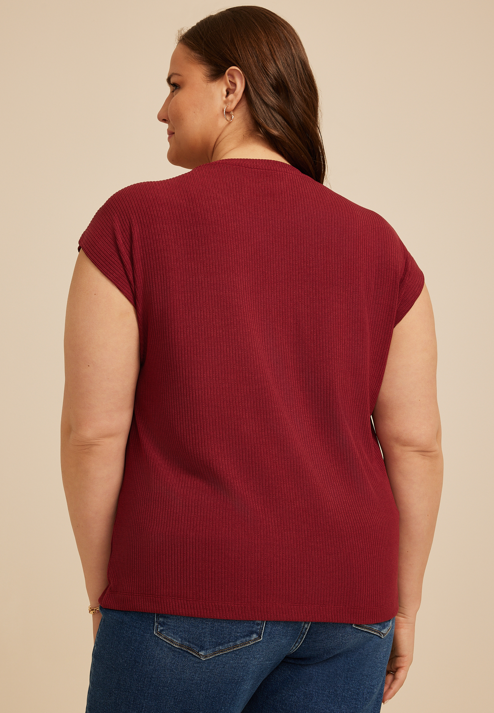 Plus Size 24/7 Solid Wedge Tee, C3173, large