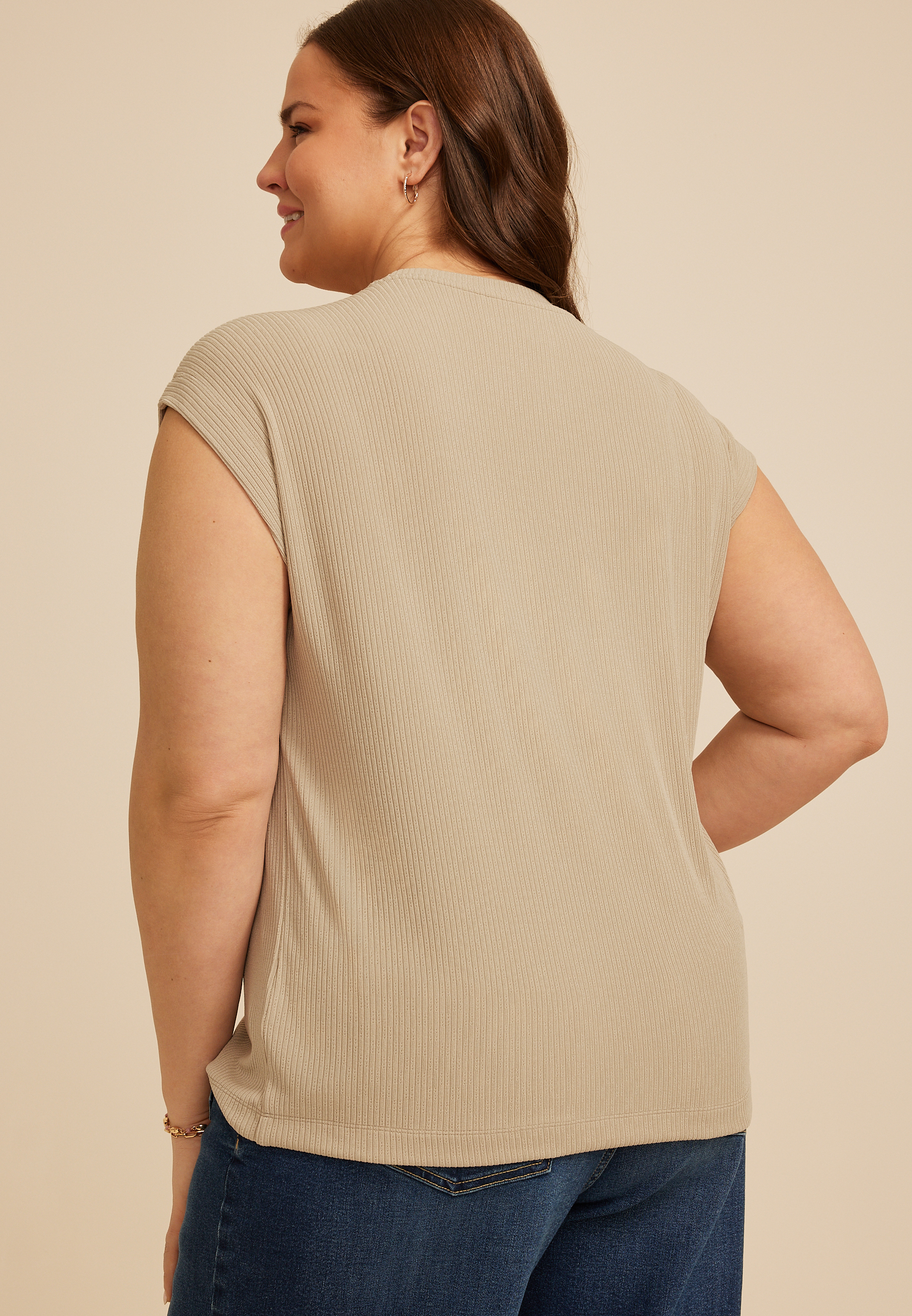 Plus Size 24/7 Solid Wedge Tee, C8714, large