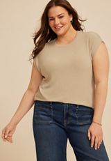 Plus Size 24/7 Solid Wedge Tee, C8714, small