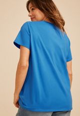 Plus Size Americana 1776 Chenille Classic Fit Graphic Tee, C1879, small