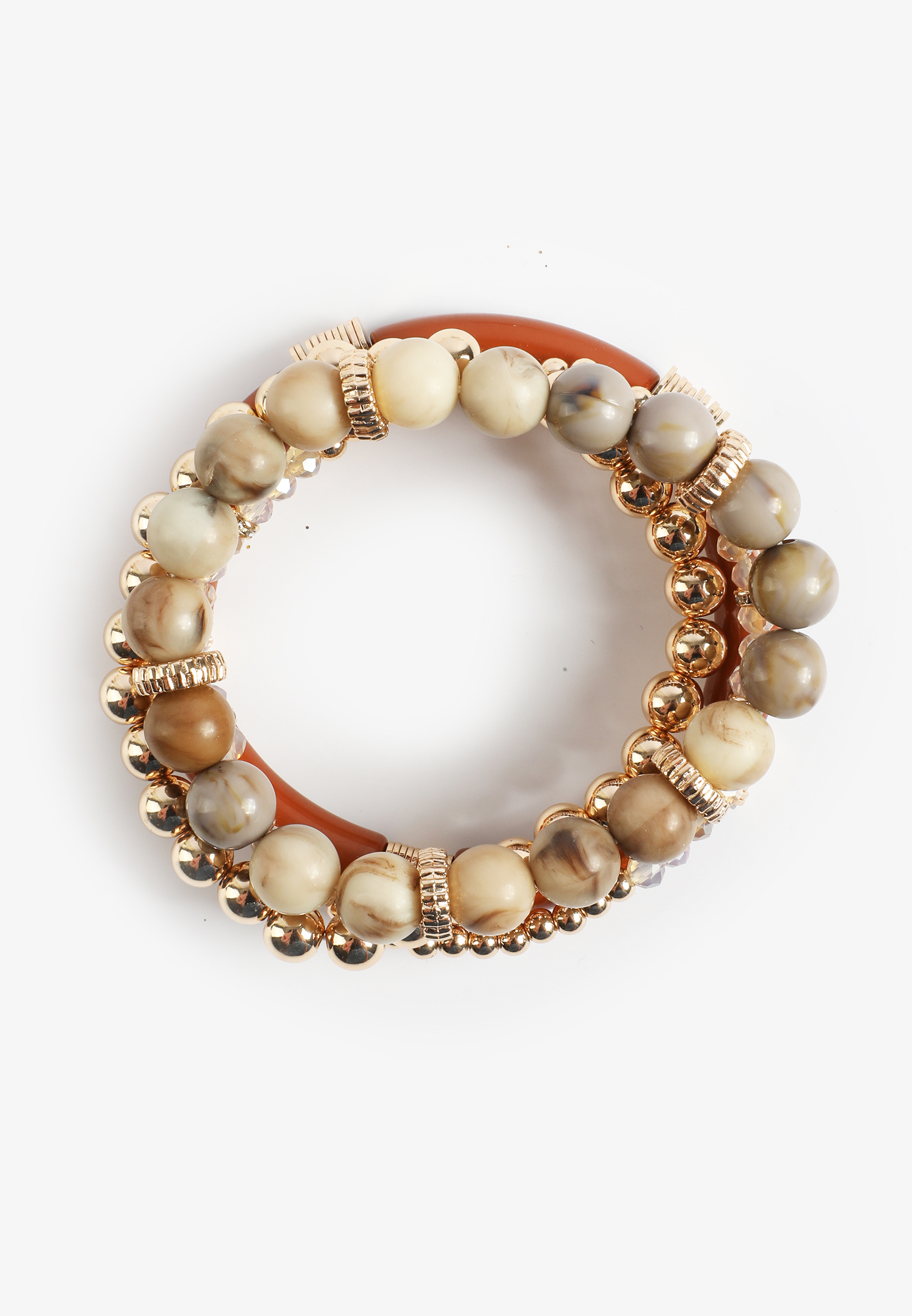 Mixed Bead Stretch Bracelet Set