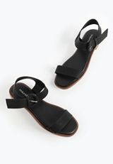 SuperCush Braided Buckle Strap Flat Sandal, C106, small