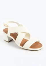 SuperCush Canvas Elastic Block Heel, C393, small