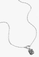 Silver Faith Over Fear Toggle Necklace, C431, small