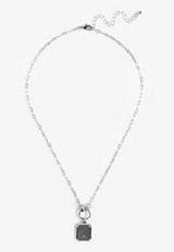 Silver Faith Over Fear Toggle Necklace, C431, small