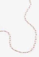 Everyday Layers Gold Twisted Chain Necklace, GOLD/PEARL, small