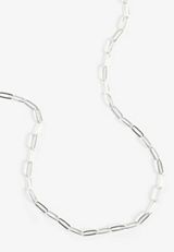 Everyday Layers Sterling Silver Plated Chain Necklace, C431, small