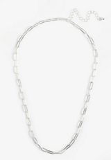 Everyday Layers Sterling Silver Plated Chain Necklace, C431, small