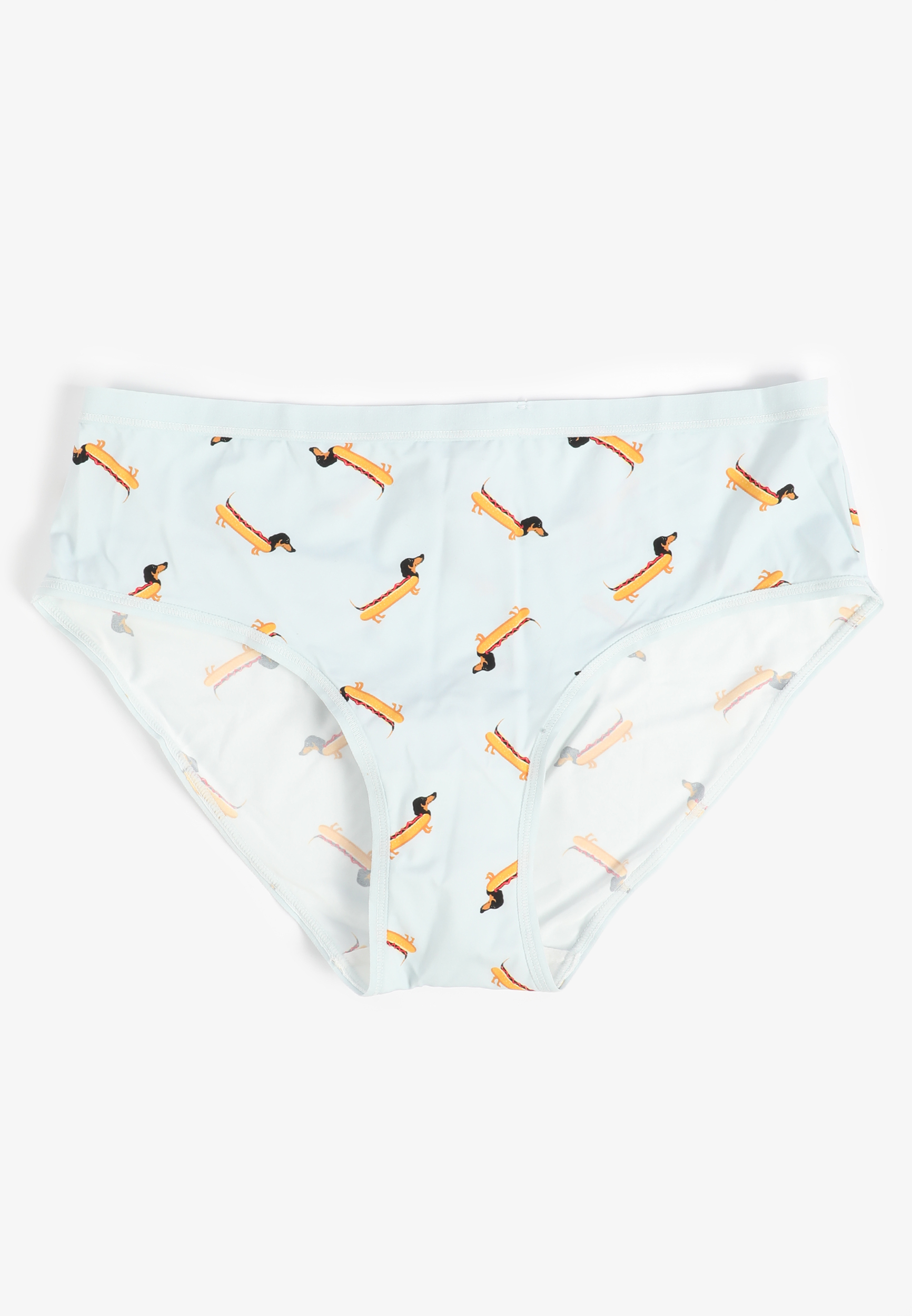 True Stretch Jersey Dachshund Hot Dog Print Hipster Panty