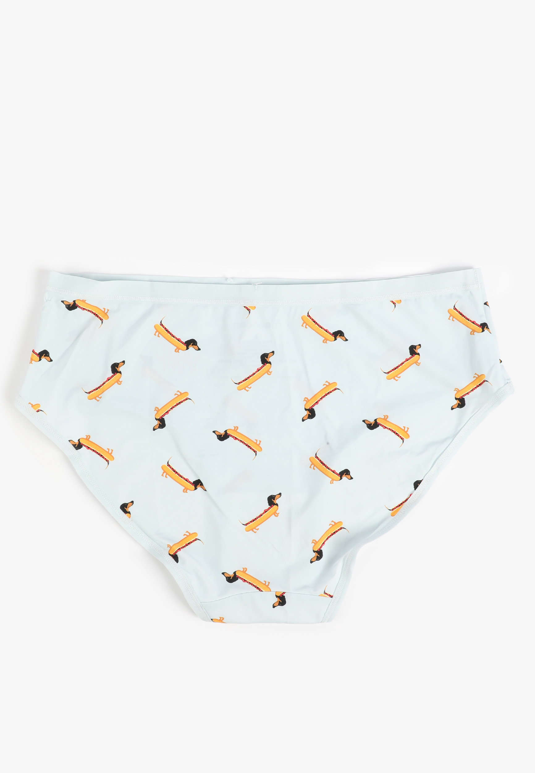 True Stretch Jersey Dachshund Hot Dog Print Hipster Panty, C9476, large