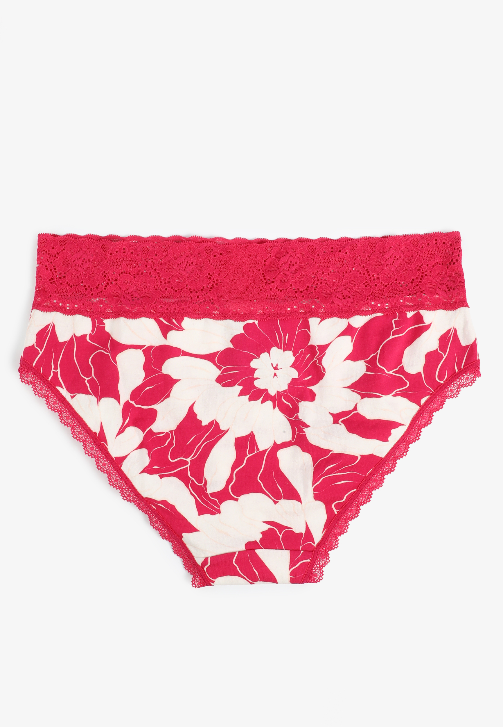 Simply Comfy Cotton Floral Print Hipster Panty, C9514, large