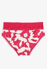 Simply Comfy Cotton Floral Print Hipster Panty, C9514, small