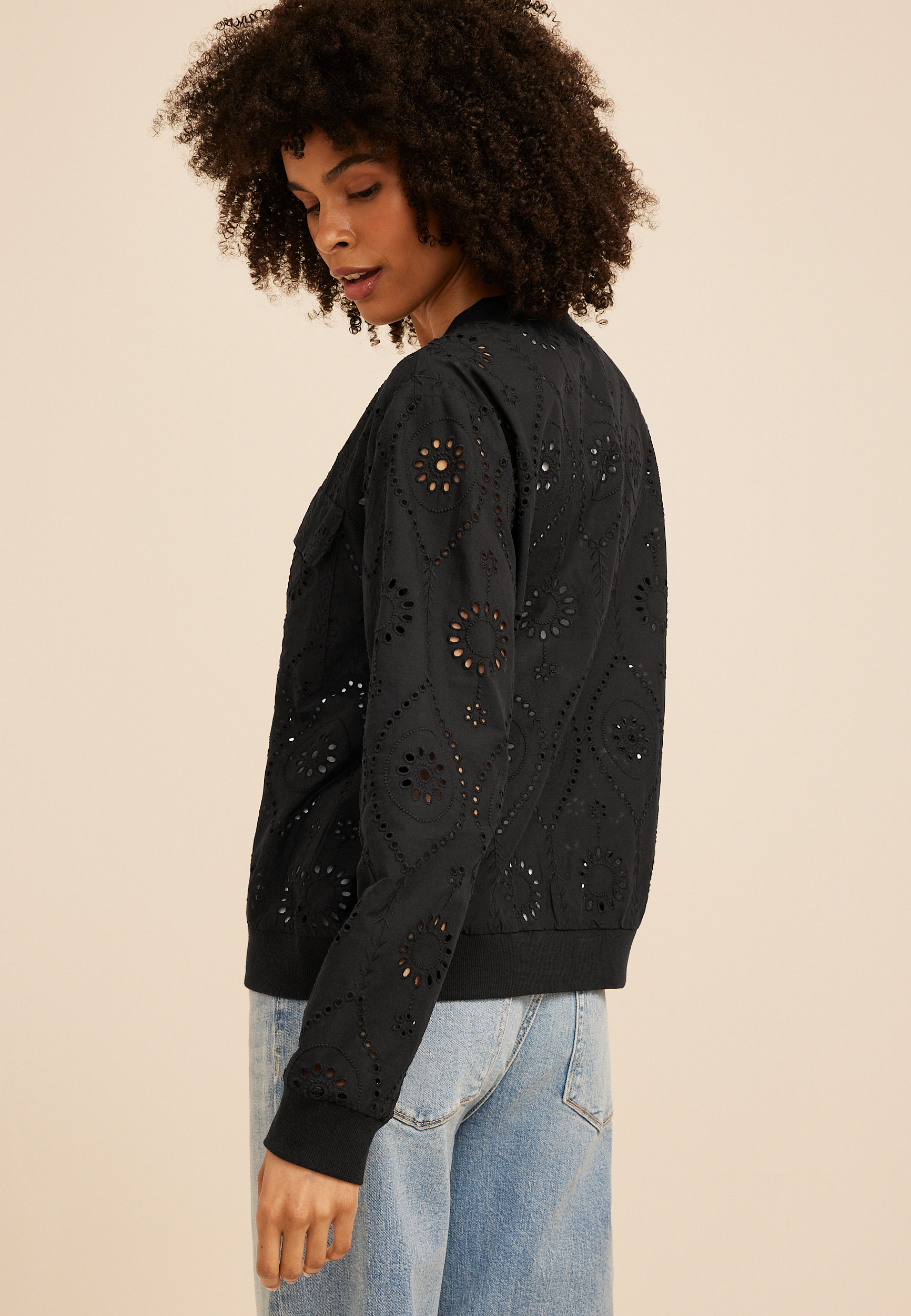 Eyelet Jacket, C106, large