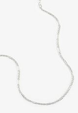 Everyday Layers Silver Link Chain Necklace, C7954, small