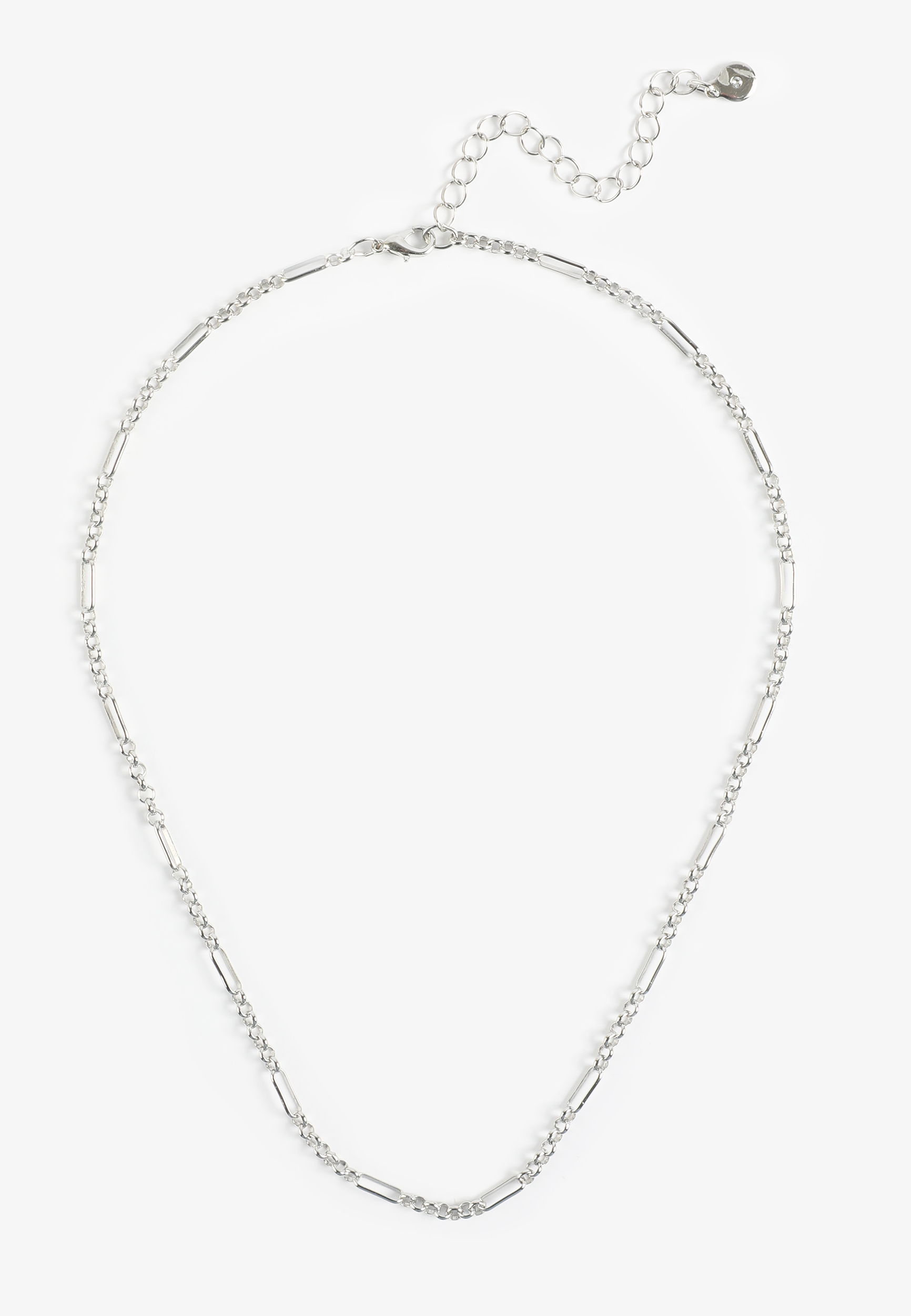 Everyday Layers Silver Link Chain Necklace, C7954, large