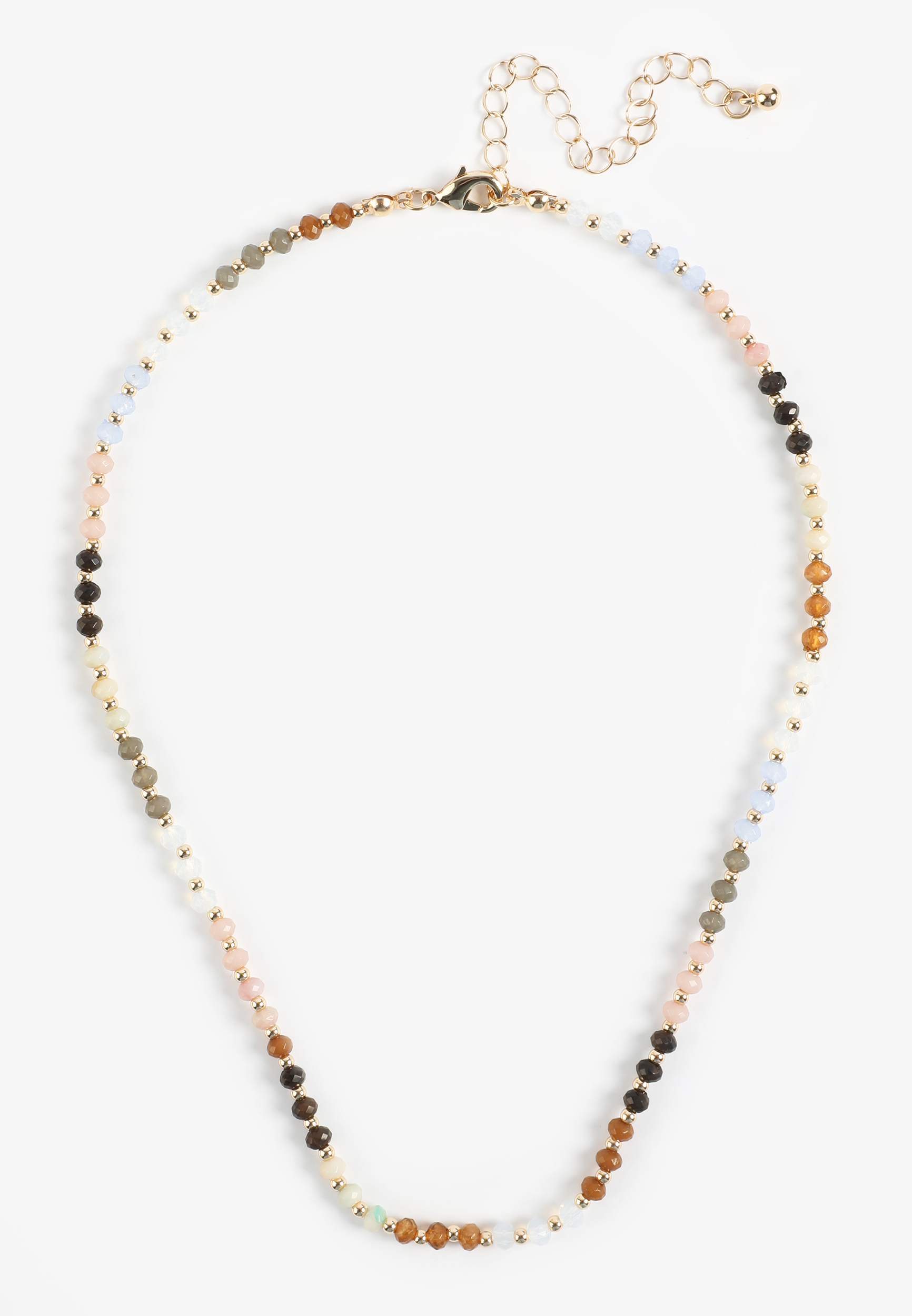 Mini Multicolor Beaded Necklace, C605, large