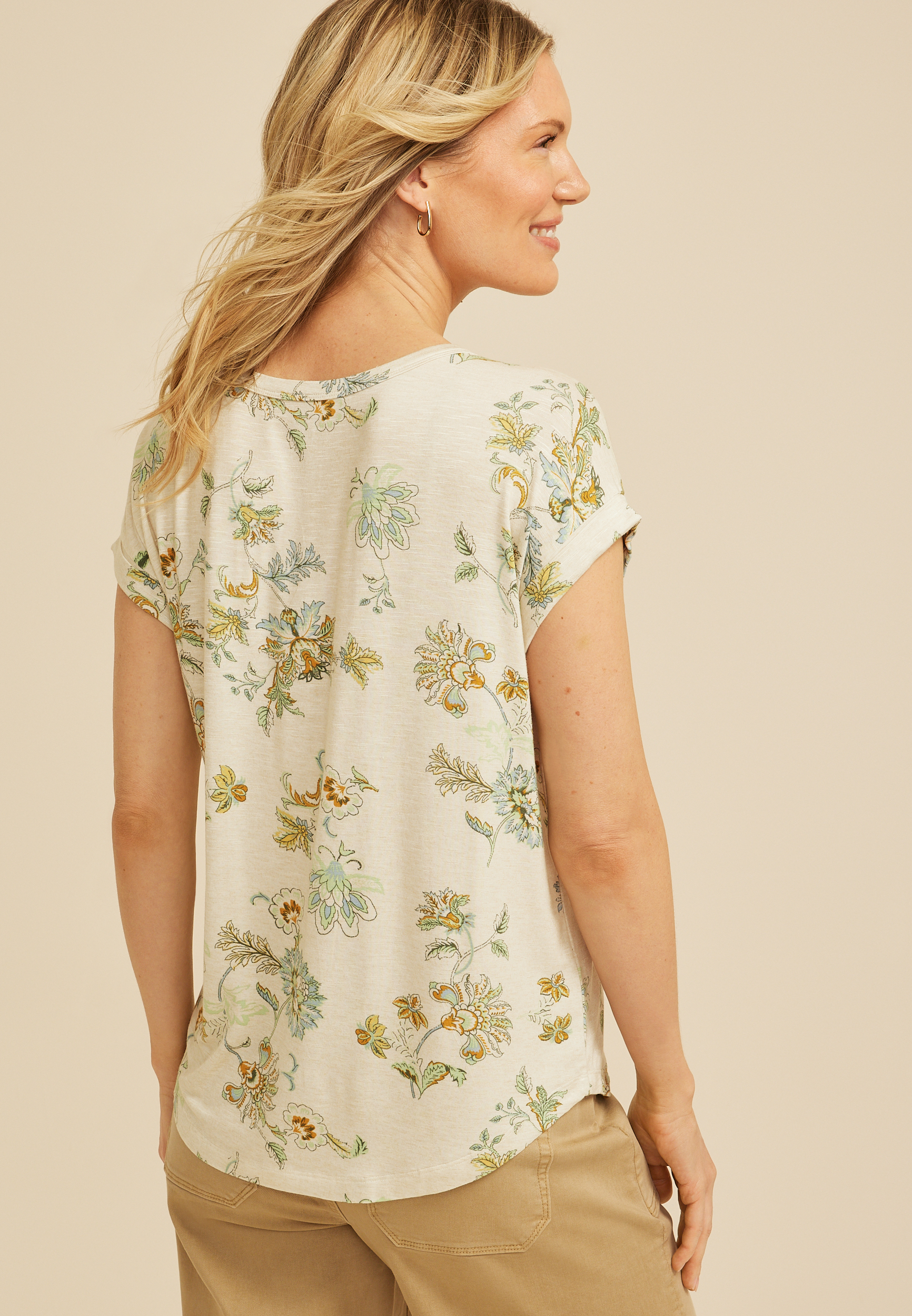 24/7 Clara Floral Tee, C5249, large