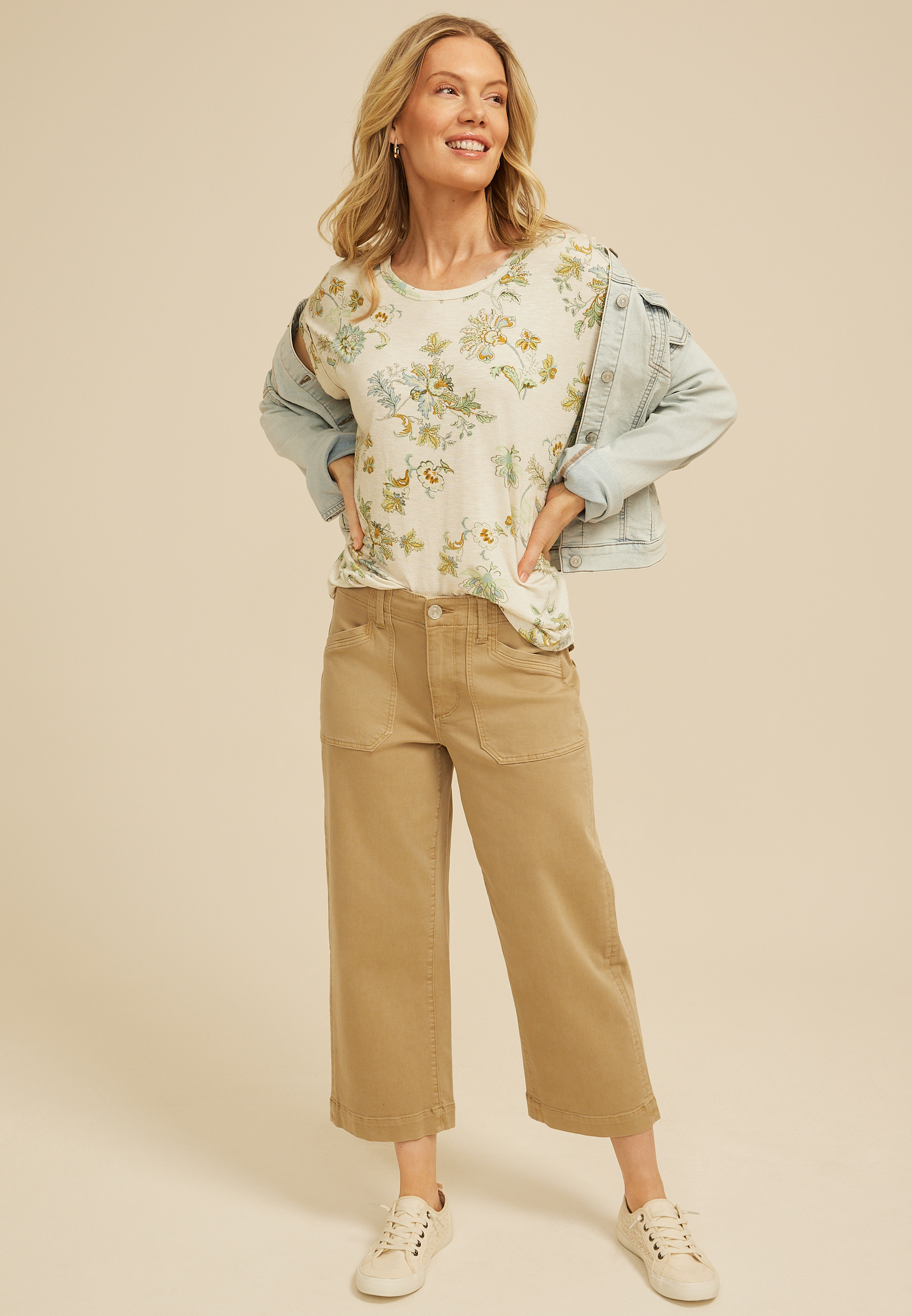 24/7 Clara Floral Tee, C5249, large