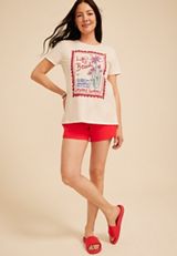 Lifes A Beach Make Waves Classic Fit Graphic Tee, C5197, small