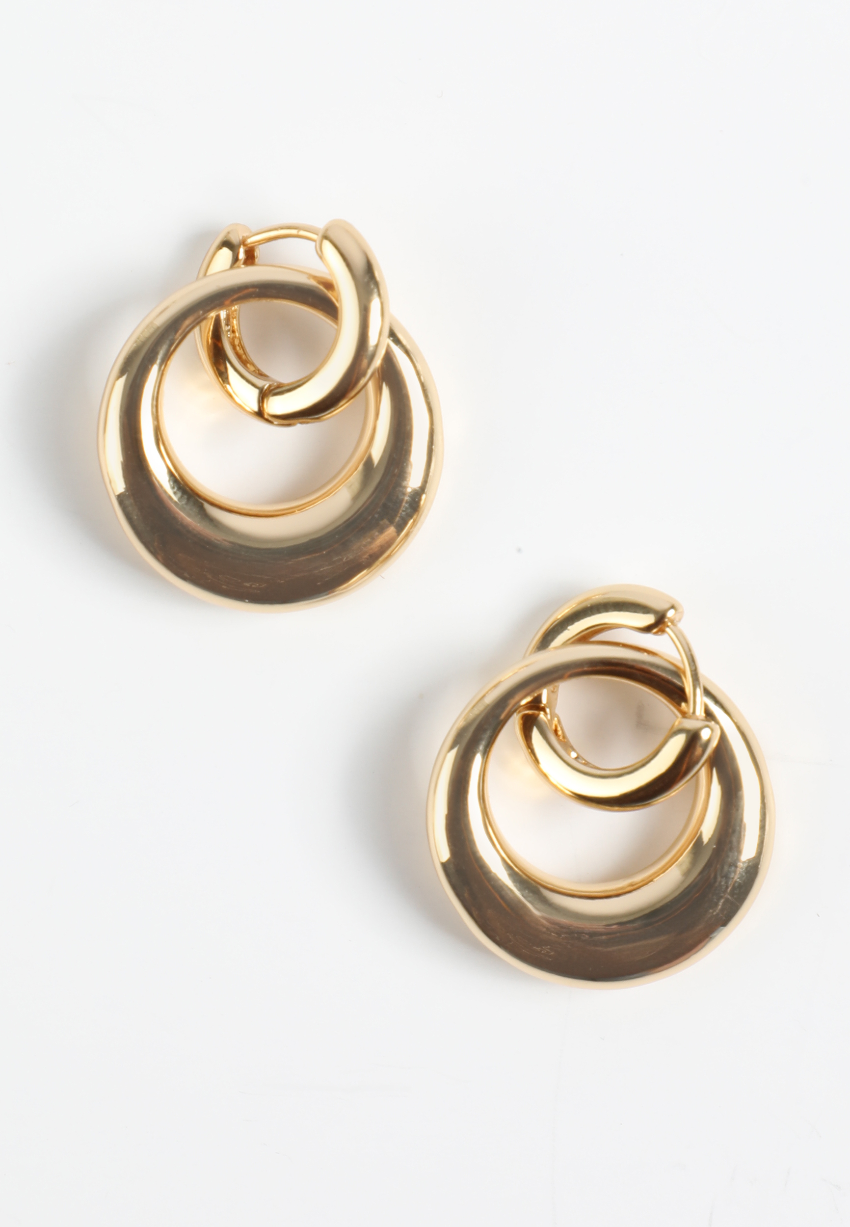 Gold Double Hoop Earrings