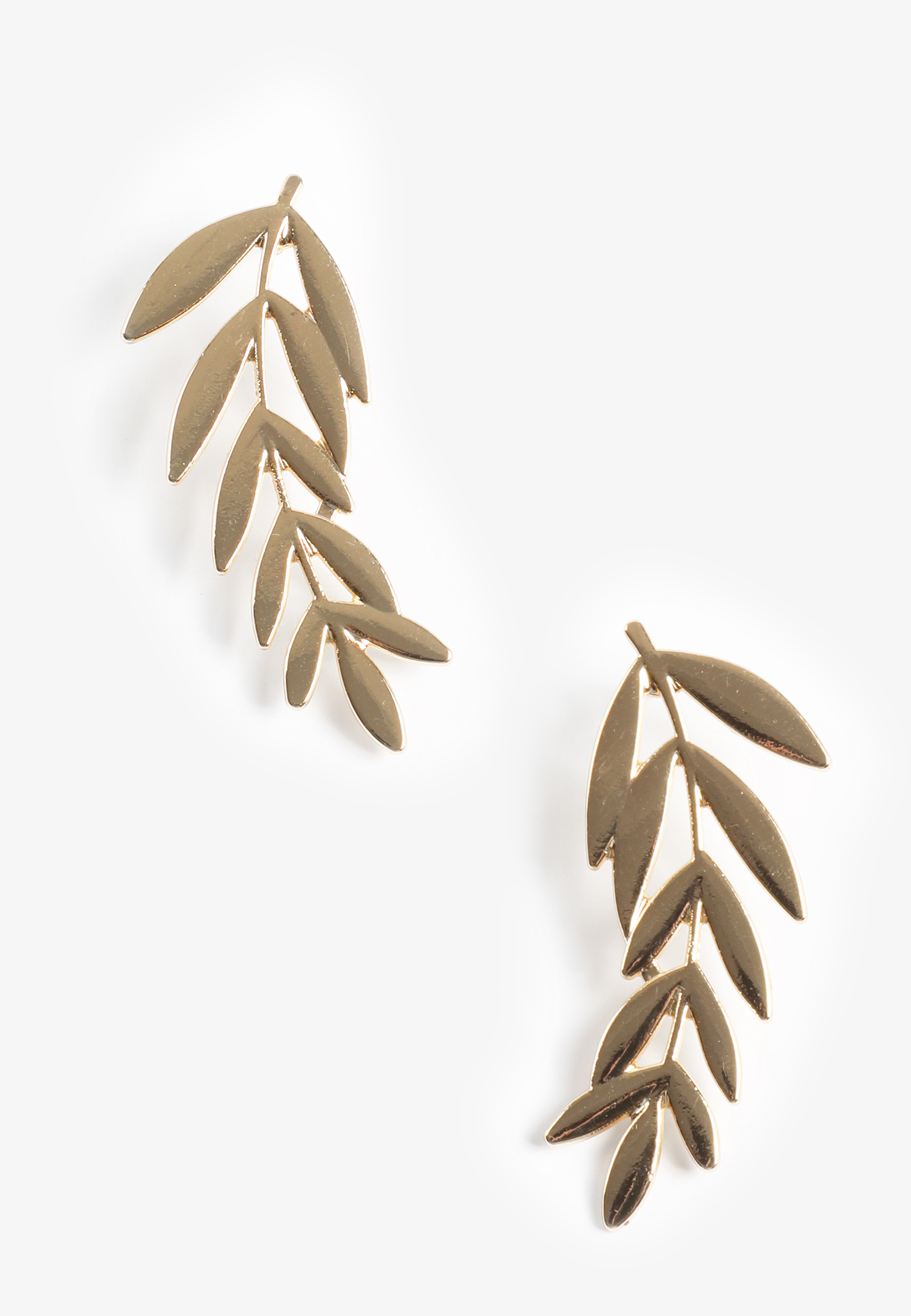 Gold Leaf Drop Earrings