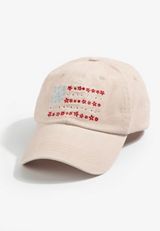 Blush Vintage Wash Embroidered Americana Flag Hat, C114, small