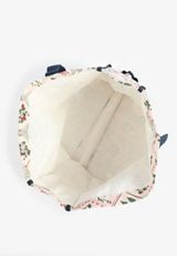 Blush Patchwork Canvas Carryall Tote Bag, C7368, small