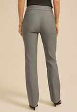 Sateen Bengaline Button Tab High Rise Bootcut Pant, C2820, small