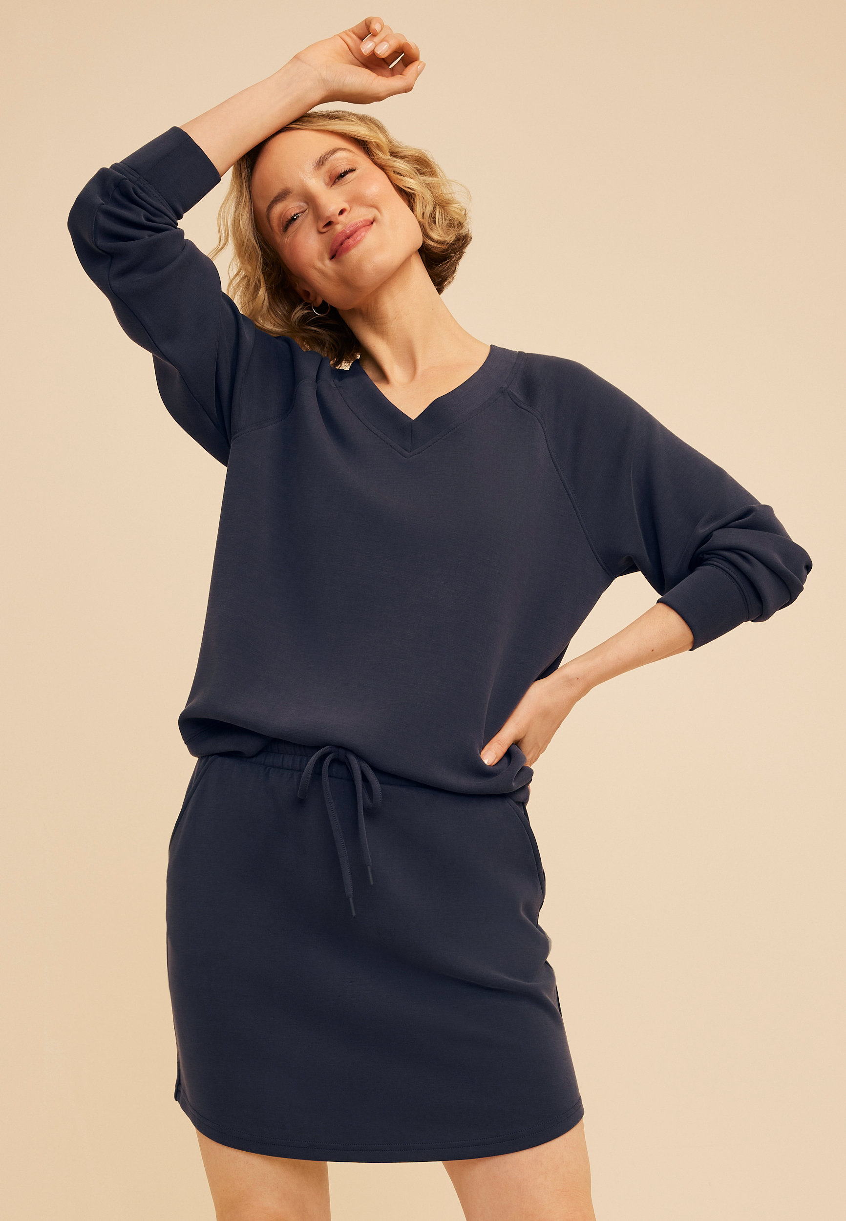 Cloud Scuba Knit High Rise Skort