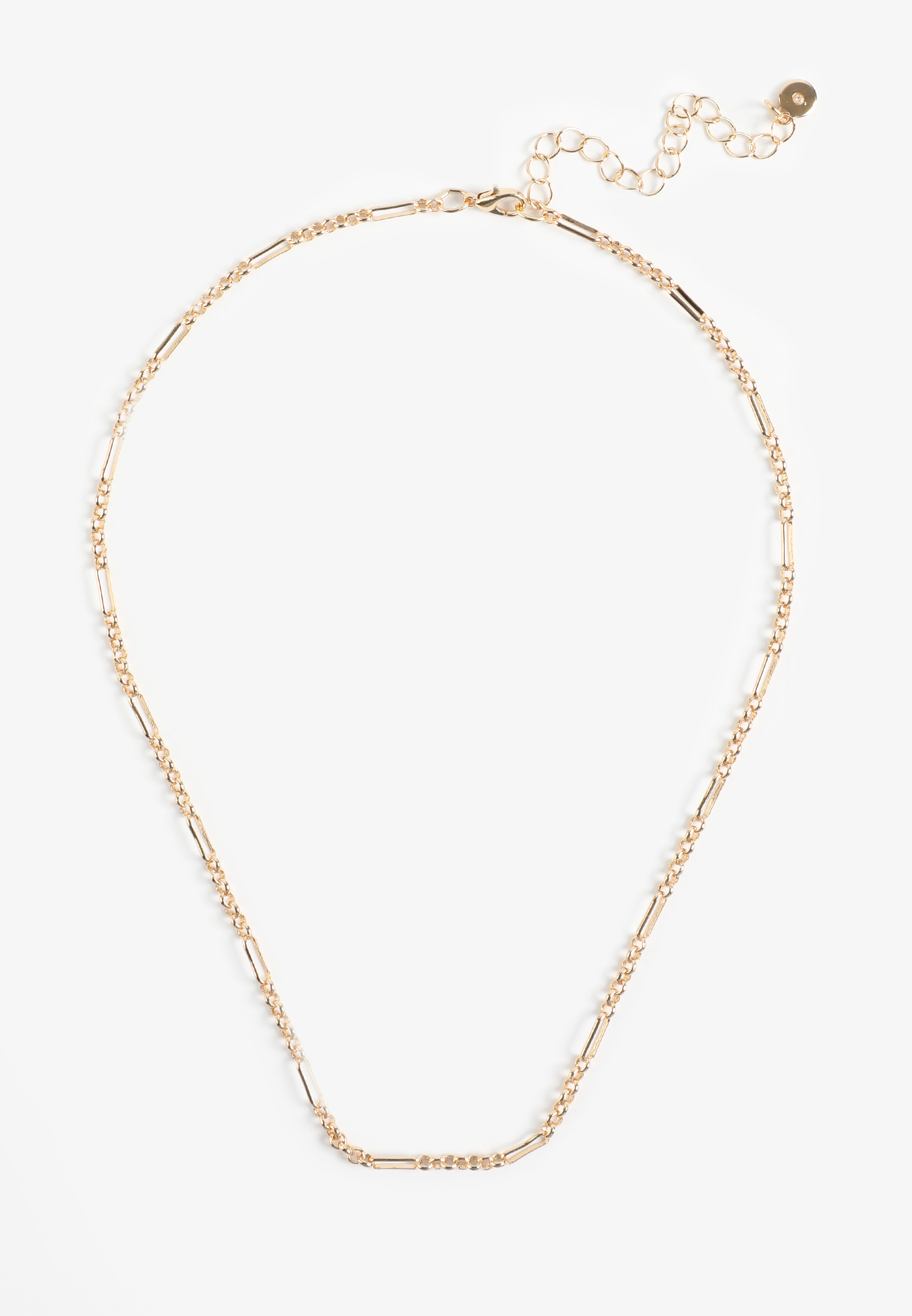 Everyday Layers Gold Link Chain Necklace, C605, large