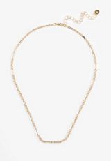 Everyday Layers Gold Link Chain Necklace, C605, small