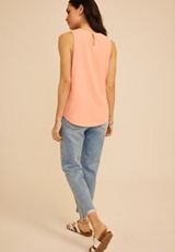 Crochet Yoke Tank Top, C9682, small