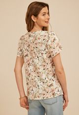 24/7 Holland Floral Scoop Tee, GARDENIA COMBO, small