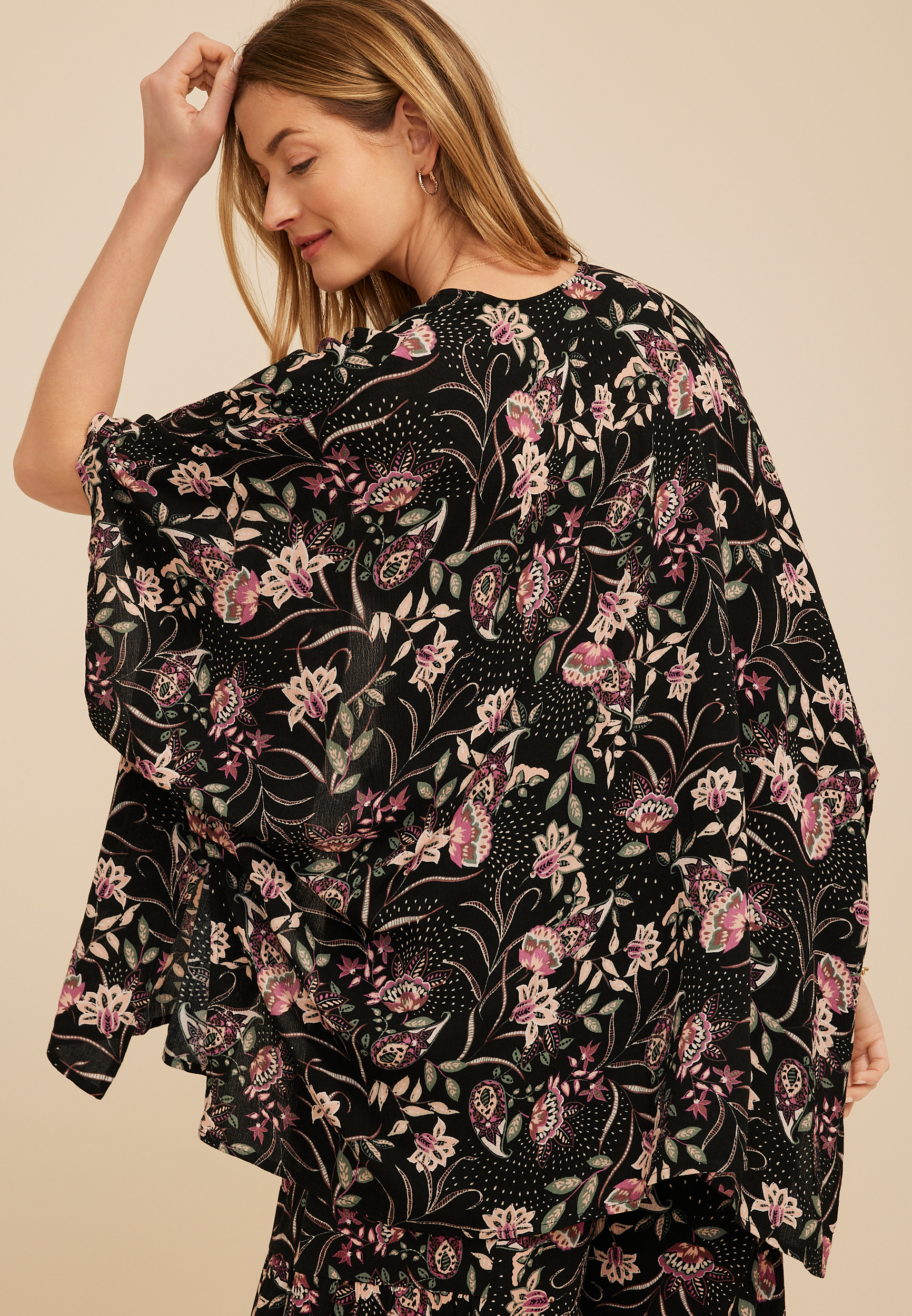 Paisley Floral Kimono, C1756, large