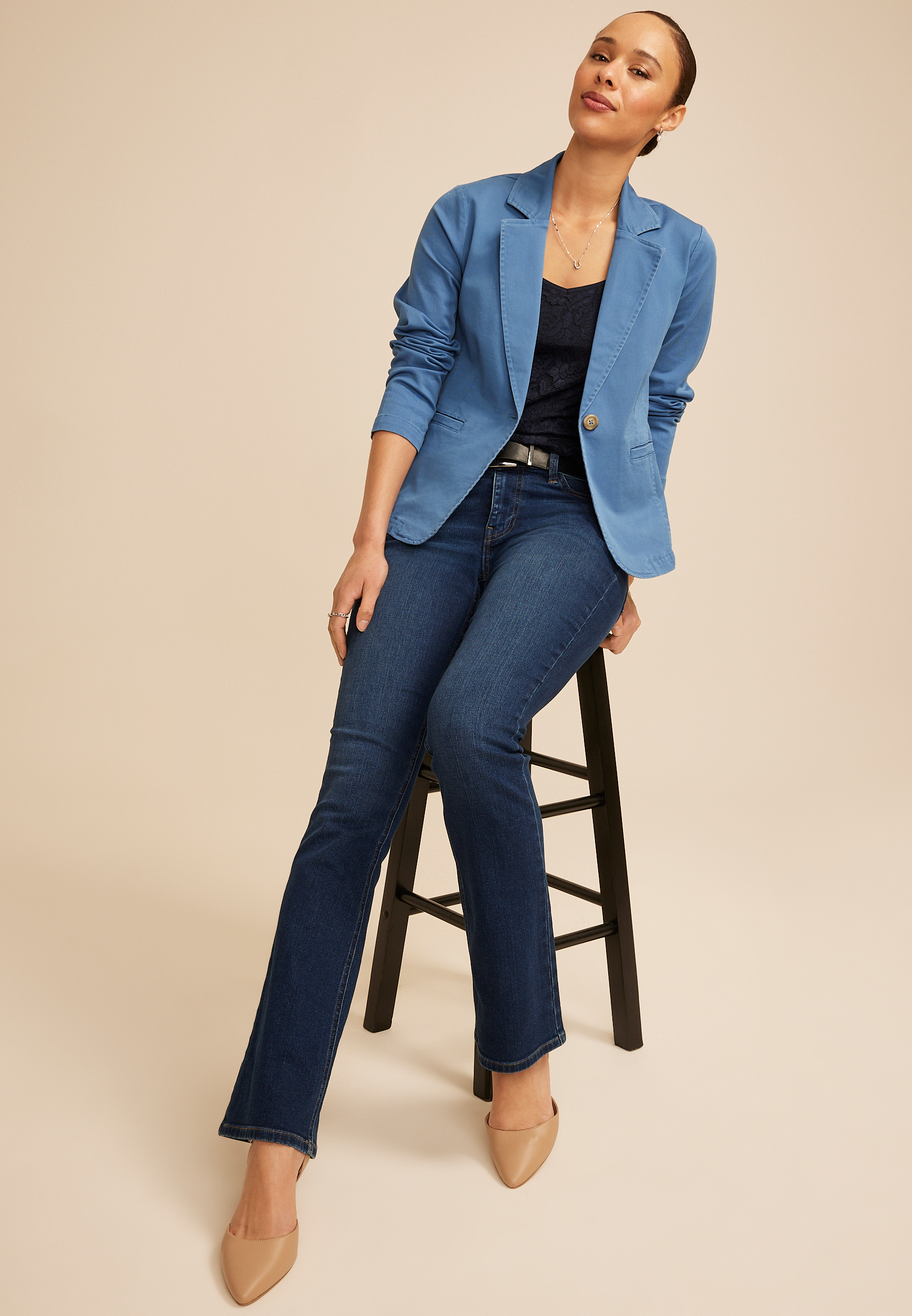 Twill Blazer, C5446, large