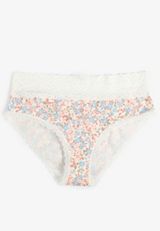 Simply Comfy Cotton Floral Print Hipster Panty, C5487, small