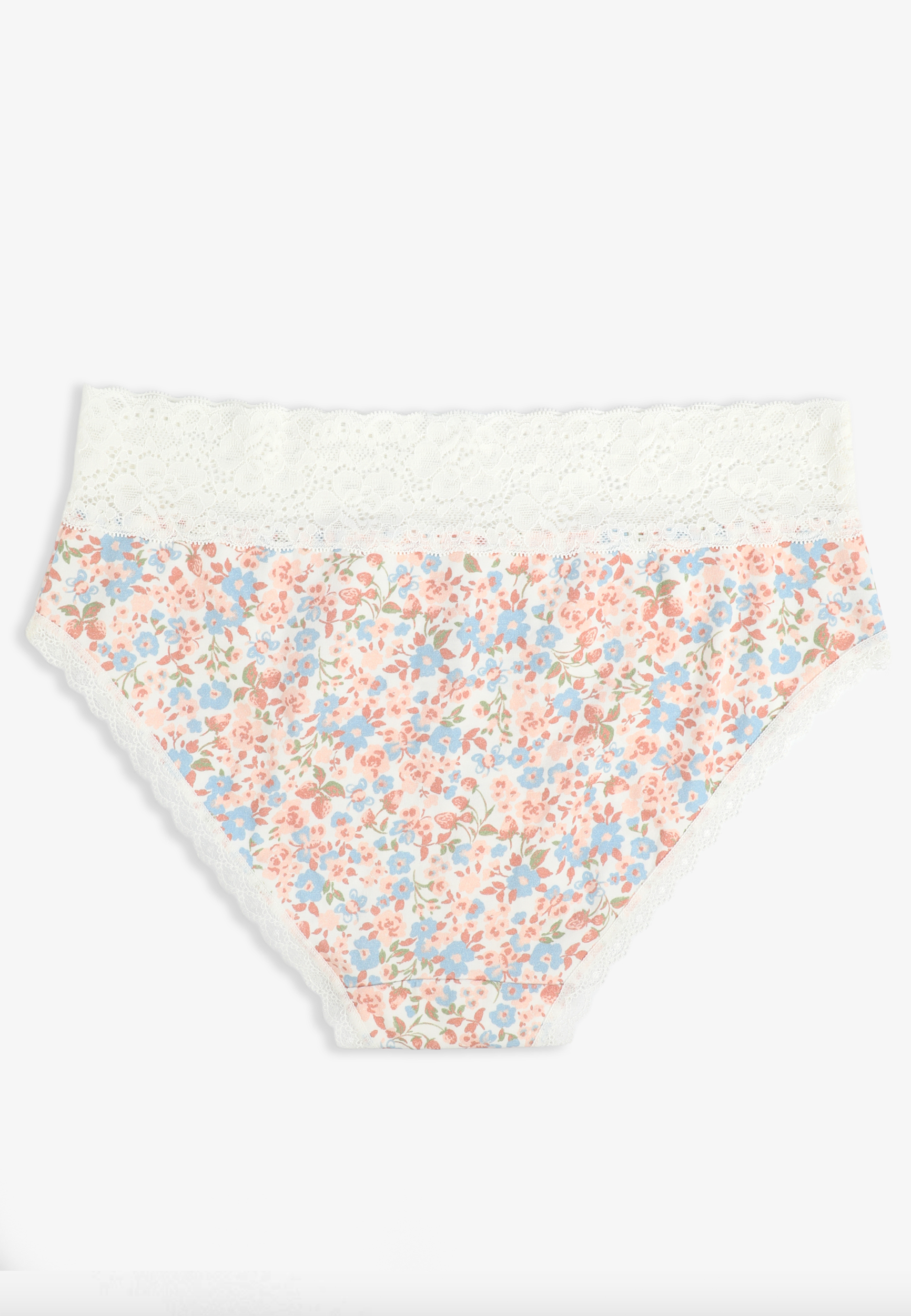 Simply Comfy Cotton Floral Print Hipster Panty, C5487, large