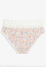 Simply Comfy Cotton Floral Print Hipster Panty, C5487, small