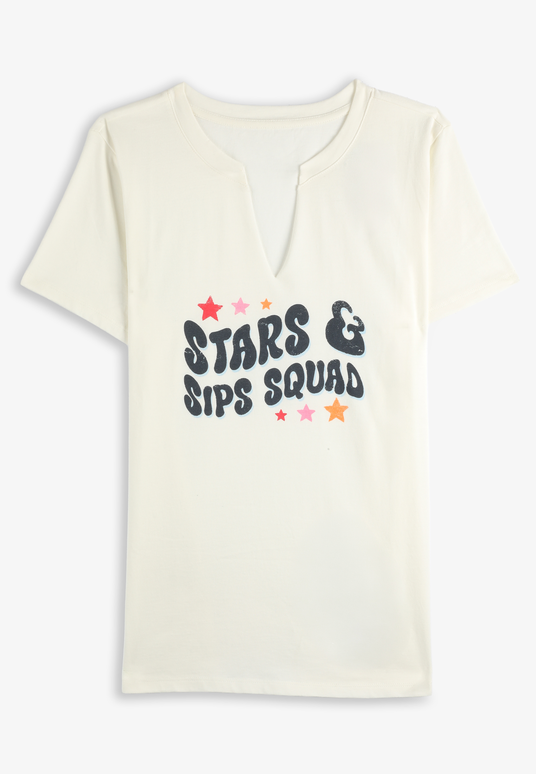 Americana Stars And Sips Classic Fit Graphic Tee, C9298, large